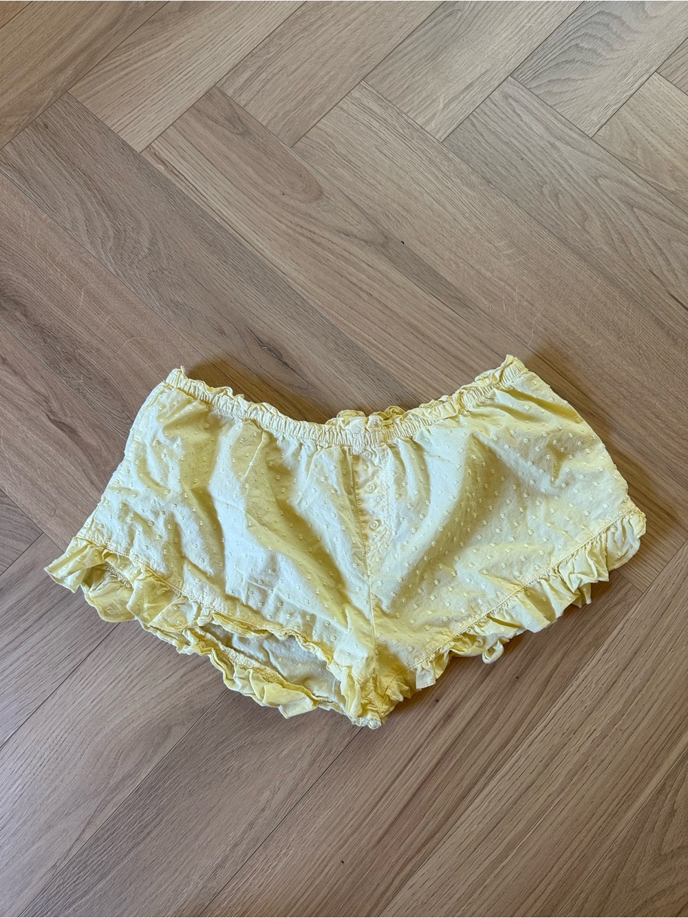 Yellow Ruffled Sleep Shorts - Women Intimates